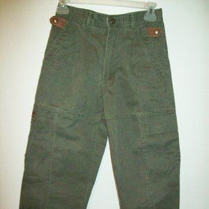 Vintage Bugle Boy Jeans Boys size 10 Green
